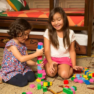 Bricks Play In Room