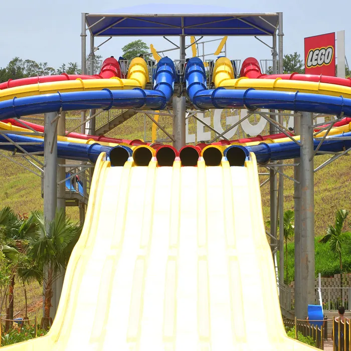 Lego Slide Racers at Water Park